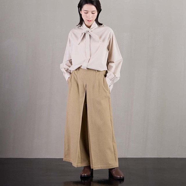 0624WT66004コットンツイル起毛センタータックパンツ