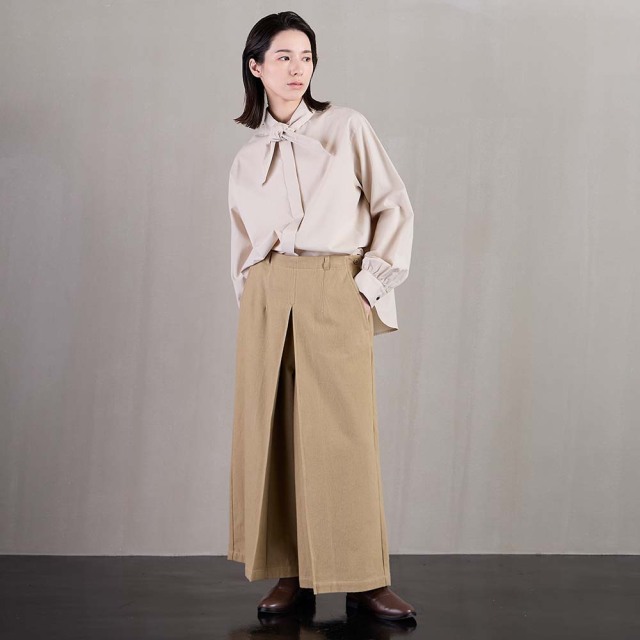 0624WT66004コットンツイル起毛センタータックパンツ