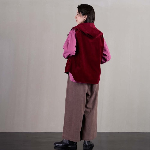 0624WT66004コットンツイル起毛センタータックパンツ