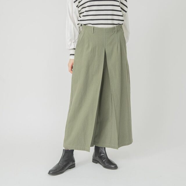 0624WT66004コットンツイル起毛センタータックパンツ