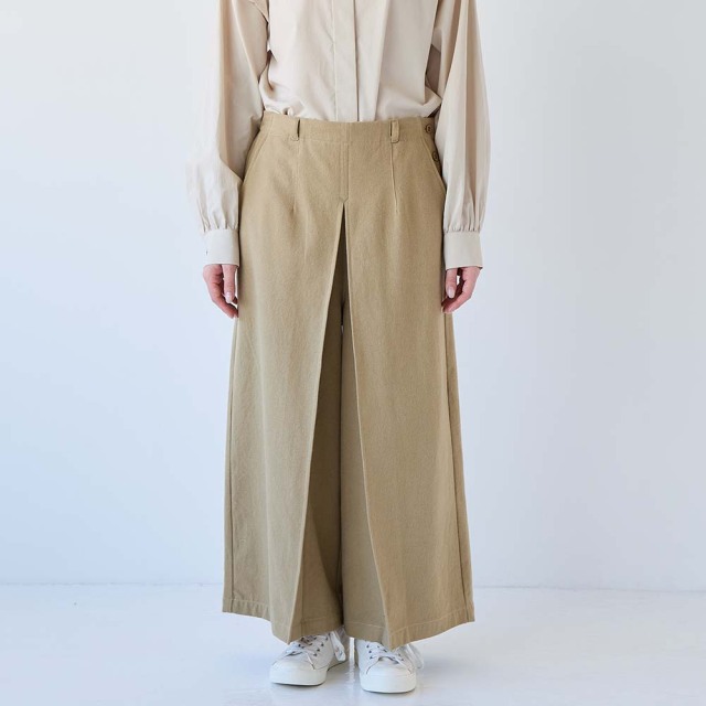 0624WT66004コットンツイル起毛センタータックパンツ