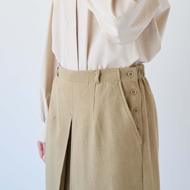 0624WT66004コットンツイル起毛センタータックパンツ