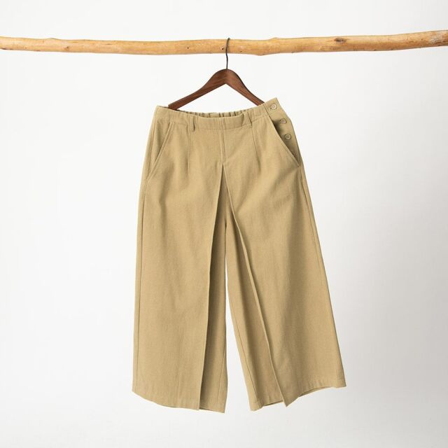 0624WT66004コットンツイル起毛センタータックパンツ