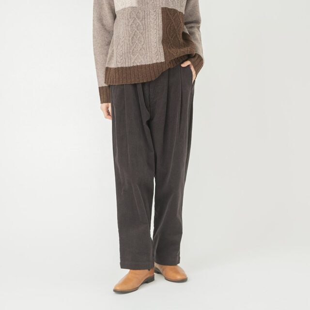 コットンコーデュロイタックパンツ