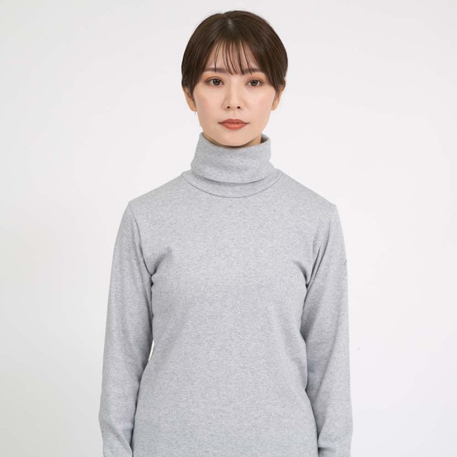 0624WT71120コットンカシミヤフライスタートルネックプルオーバー
