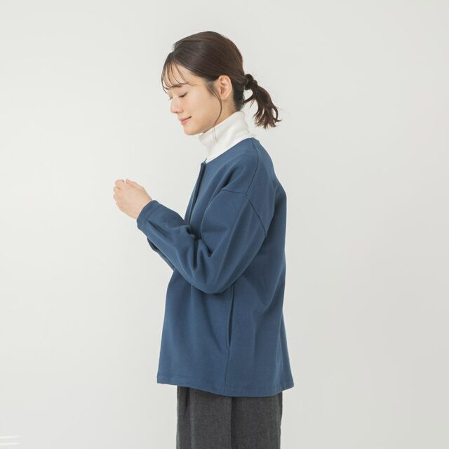 0624WT71120コットンカシミヤフライスタートルネックプルオーバー