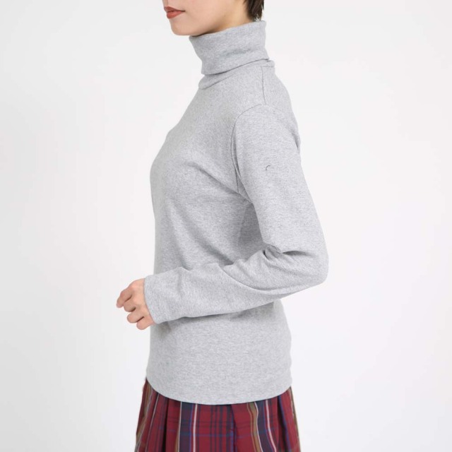 0624WT71120コットンカシミヤフライスタートルネックプルオーバー