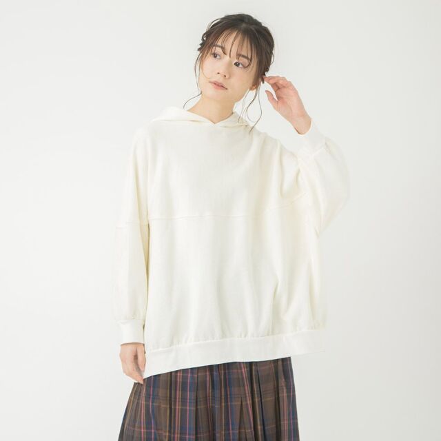 0624WT71824コットン裏毛キャップショルダーフーディー