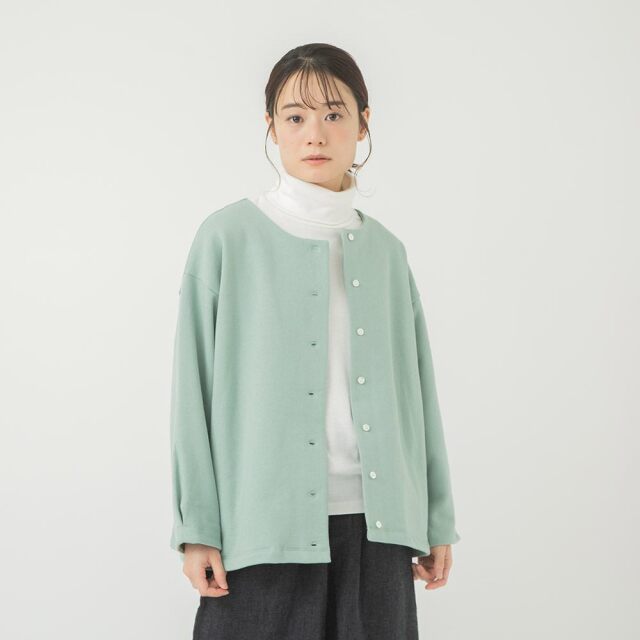 0624WT74123コットンタンブラー起毛裏毛ジャケット