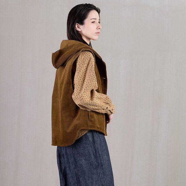 0624WT91010コットン起毛プリントブラウス