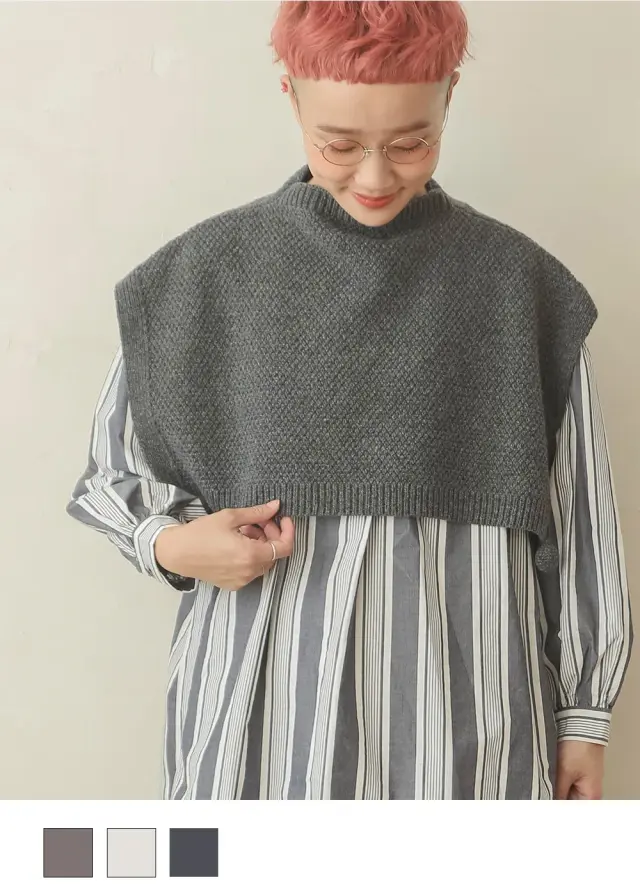 希少 美品 ワイズ 上質 ウール 変形デザイン クルーネック ニット ボア Y's - 希少 美品 ワイズ 上質 ウール 変形デザイン クルーネック