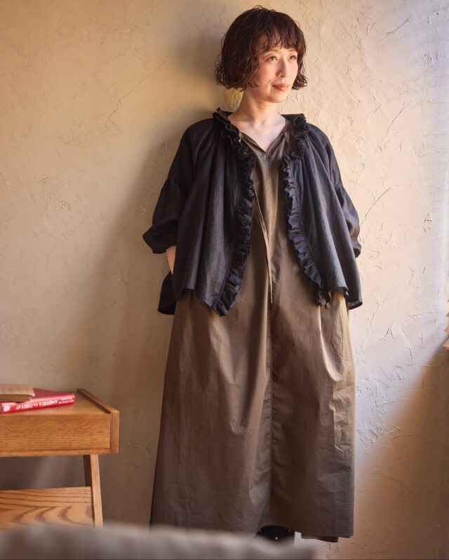 新品未使用‼️TUTIE ツチエ　tomomiさんコラボ　リネンブラウス 受付終了【tomomiさんコラボ】リネンエアーウォッシュフリル