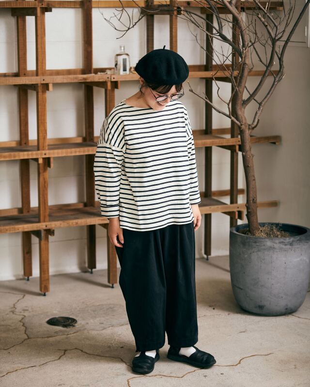 受付終了【kawasakiさんコラボ】コットン起毛タックコクーン