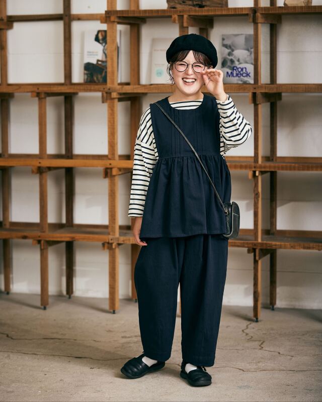 ツチエ　TUTIE. kawasakiさんコラボ　リネンタックコクーンパンツ kawasakiさんコラボ】コットン起毛タックコクーンパンツ / 11月