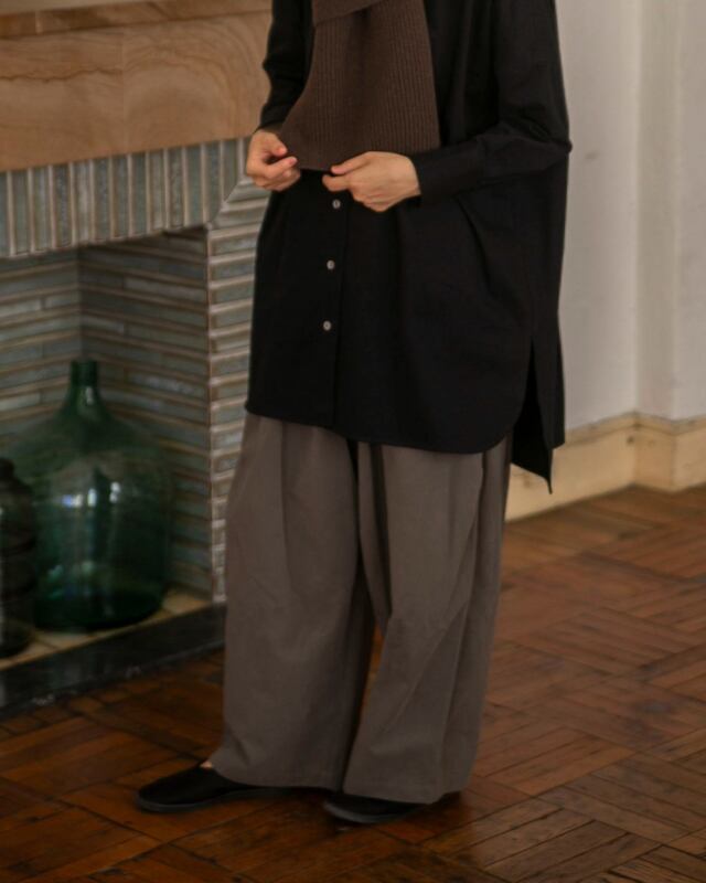 megさん身長:155cm　着用カラー:モスグリーン