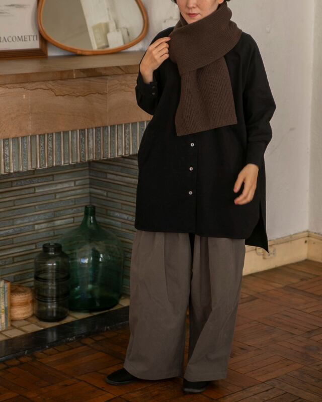 megさん身長:155cm　着用カラー:モスグリーン