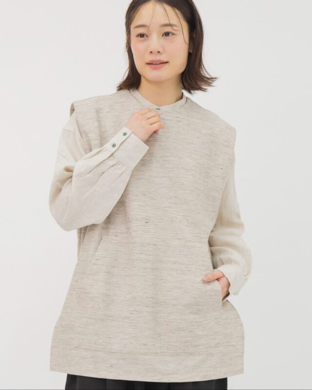 モデル身長：164ｃｍ　着用カラー：ナチュラル