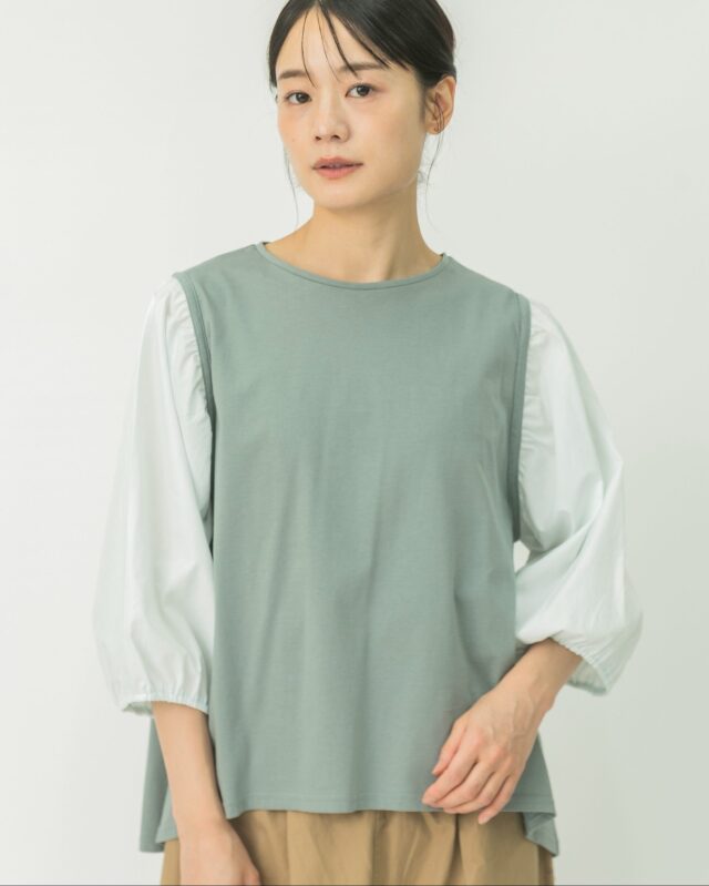 モデル身長：164ｃｍ　着用カラー：グリーン