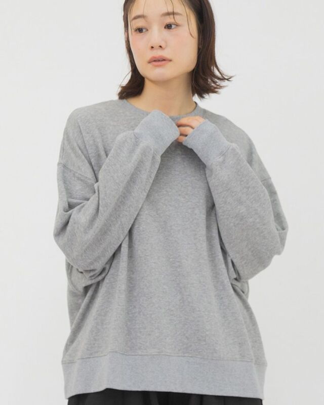 コットンカシミヤガーゼウラケプルオーバー