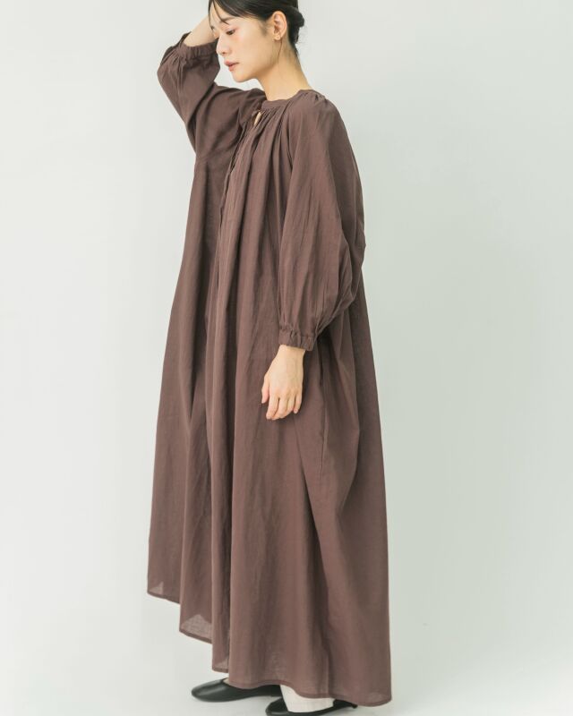 丈が選べる】コットンリネン2wayワンピース