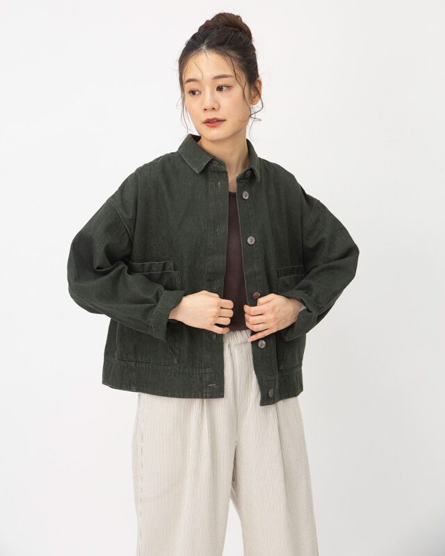 モデル身長：164ｃｍ　着用カラー：モスグリーン