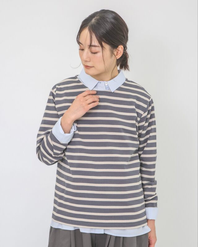 モデル身長：164ｃｍ　着用カラー：グレー