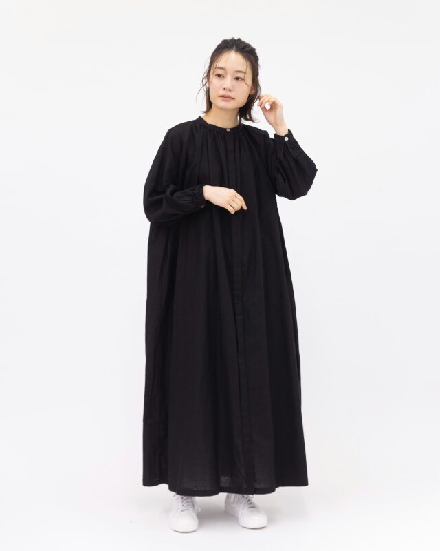 モデル身長:164cm　カラー:ブラック　サイズ：ロング