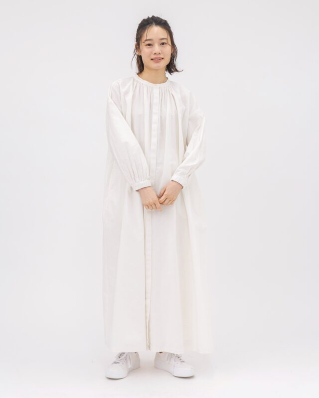 モデル身長:164cm　カラー:ホワイト　サイズ：ロング