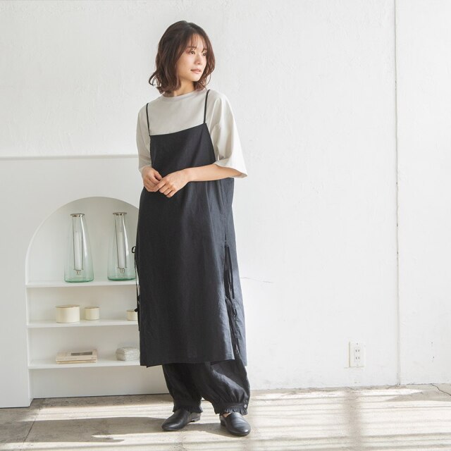 3日間限定販売】【Kihoさんコラボ】リネンムジギャザーフリルパンツ