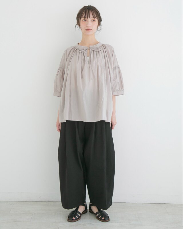 0625PS66061 コットンセルロースエッグパンツ