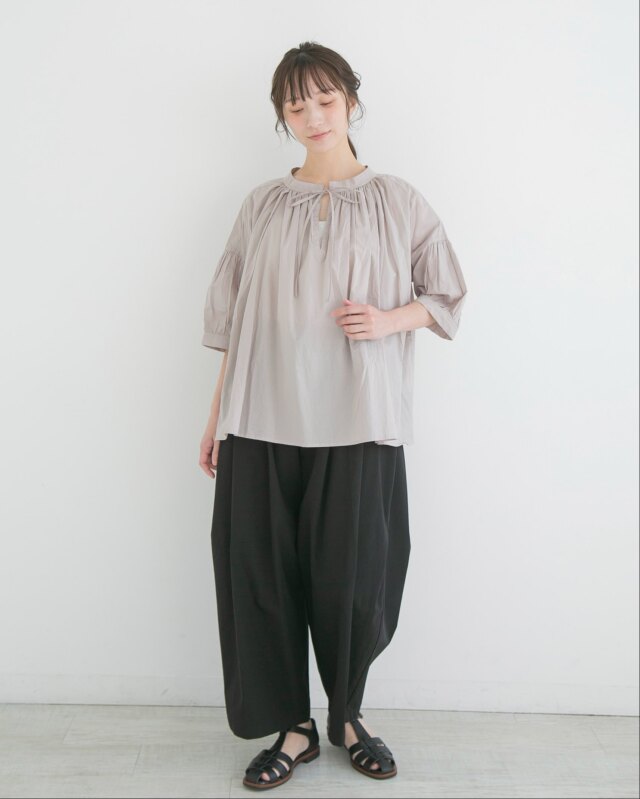 0625PS66061 コットンセルロースエッグパンツ