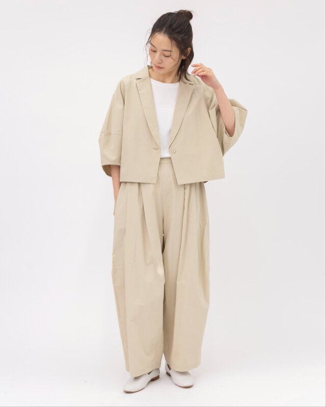 0625PS66061 コットンセルロースエッグパンツ