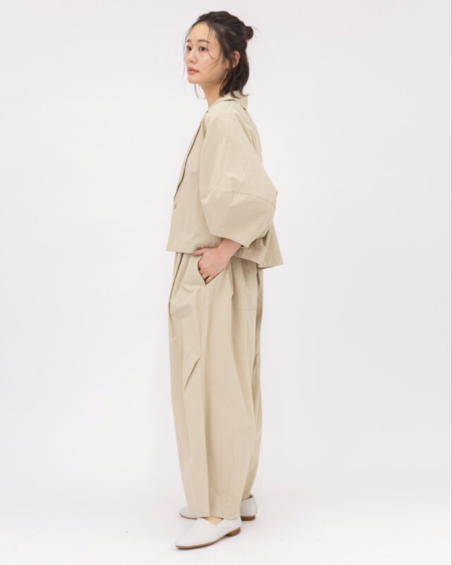 0625PS66061 コットンセルロースエッグパンツ