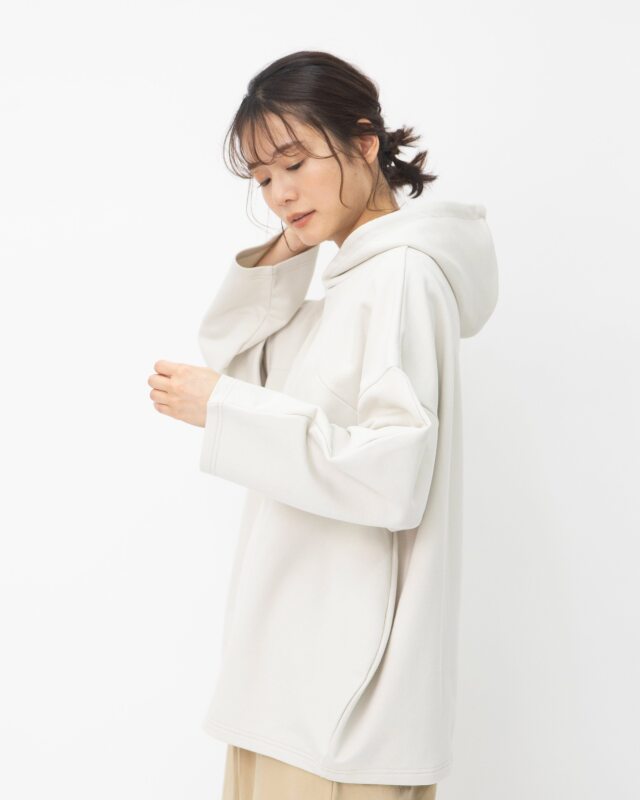 Whip Staff グレー フリル付きショート丈パーカBANK Whip Staff グレー フリル付きショート丈パーカBANK Whip Staff