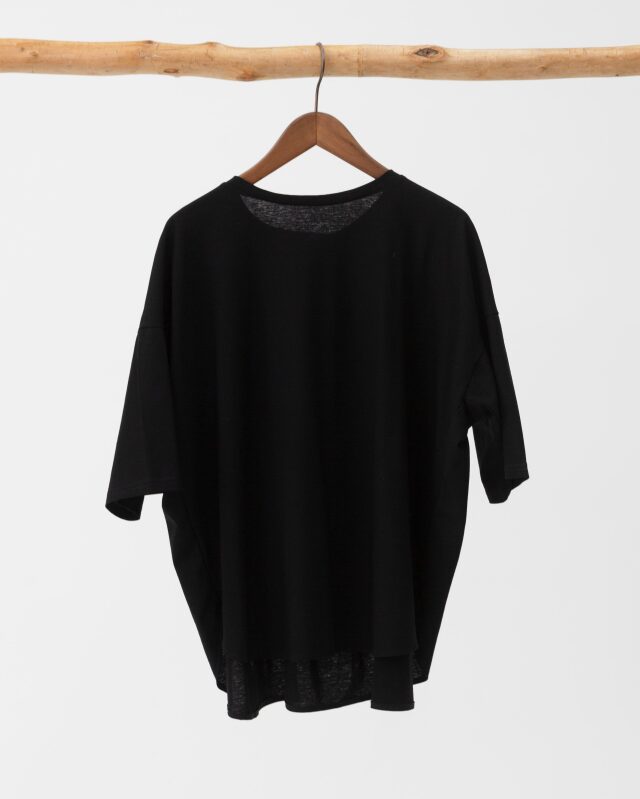 ビアズリー コットンドルマンプルオーバー 黒 ブラック トレーナー フリーサイズ BA刺繍入りドルマントレーナー（Tシャツ/カットソー