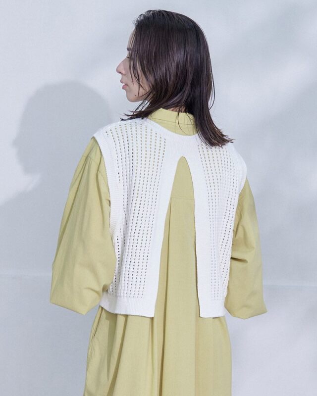 ワンピース THE TOE Victoria knit set ニットベストワンピースレイヤードセット