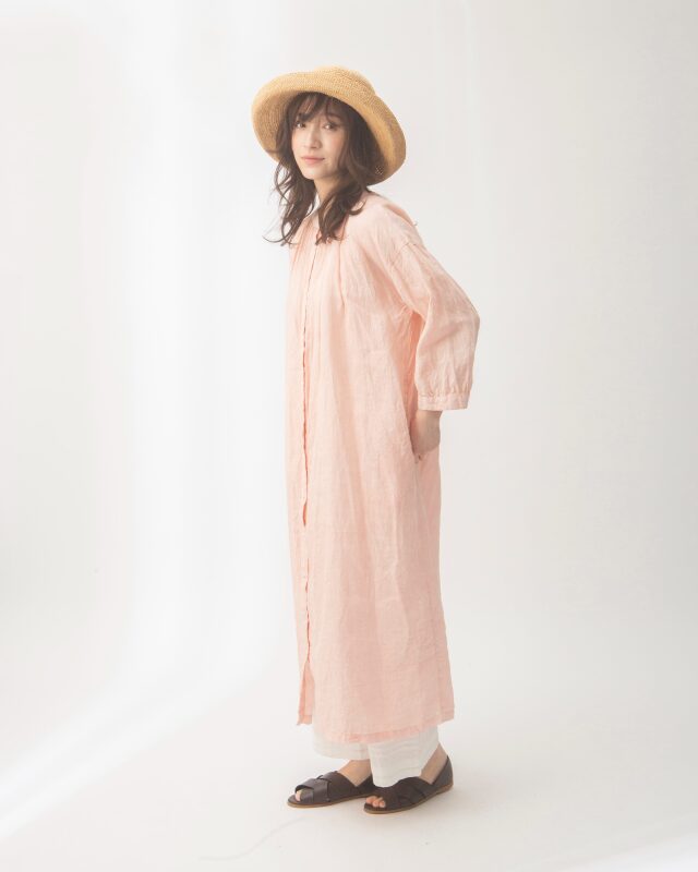 TUTIE. ツチエ リネン ギャザーワンピース TUTIE.｜リネンドビーギャザーワンピース - TUTIE.(ツチエ