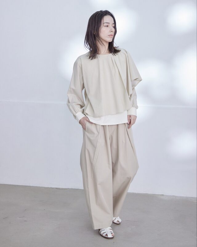 0625PT66011 コットンセルロースタックパンツ