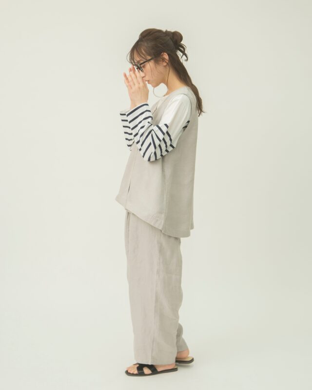 リネンチノダブルベスト