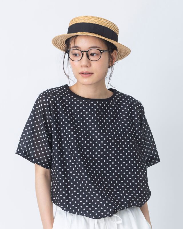 【SALE セール】TUTIE. (ツチエ) | コットンワッフルポロ衿プルオーバー (charcoal) | トップス プルオーバー お洒落 TUTIE. (ツチエ) | コットンワッフルポロ衿プルオーバー