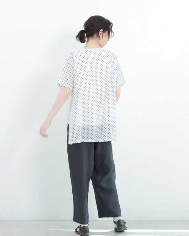 0625UT61129コットンシルクローンレイヤードプルオーバー