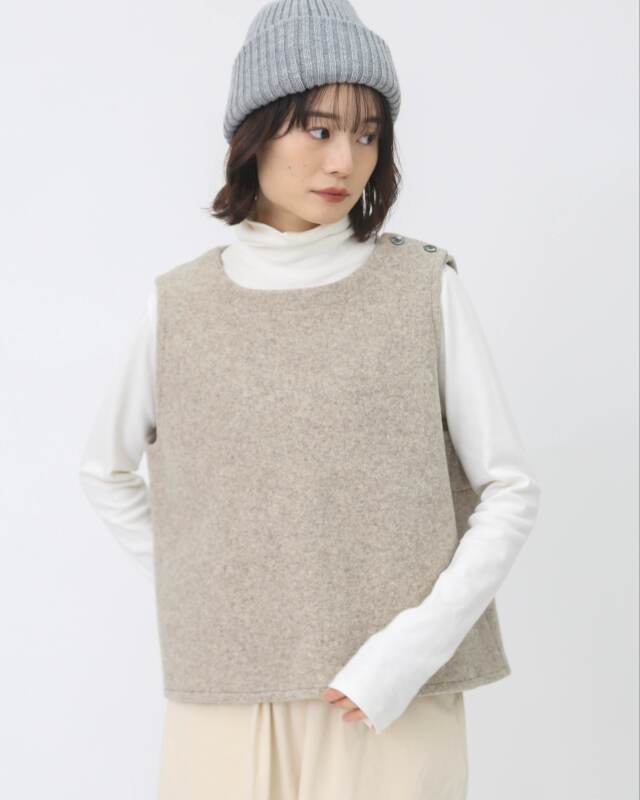 モデル身長：163ｃｍ　着用カラー：ベージュ