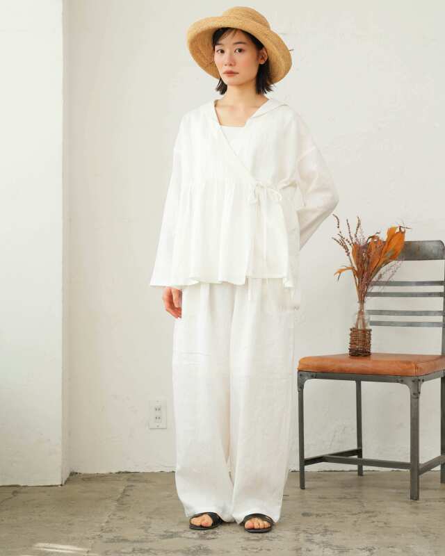 かりんTODAYFUL リネンカシュクールブラウス【JJ7月号掲載】 TODAYFUL（トゥデイフル）の「リネンカシュクールブラウス（シャツ