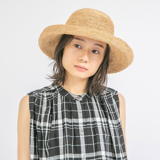 帽子材料　手編みラフィアブレード5-6mm幅×4反 コットンラフィア 通販サイト かわいい手芸キットとおしゃれな