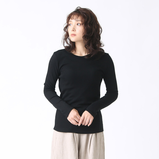 【SALE セール】TUTIE. (ツチエ) | コットンランダムテレコニットハイネックプルオーバー (orange / gray) | トップス シンプル お洒落 SALE セール】TUTIE. (ツチエ) | コットンランダムテレコニット