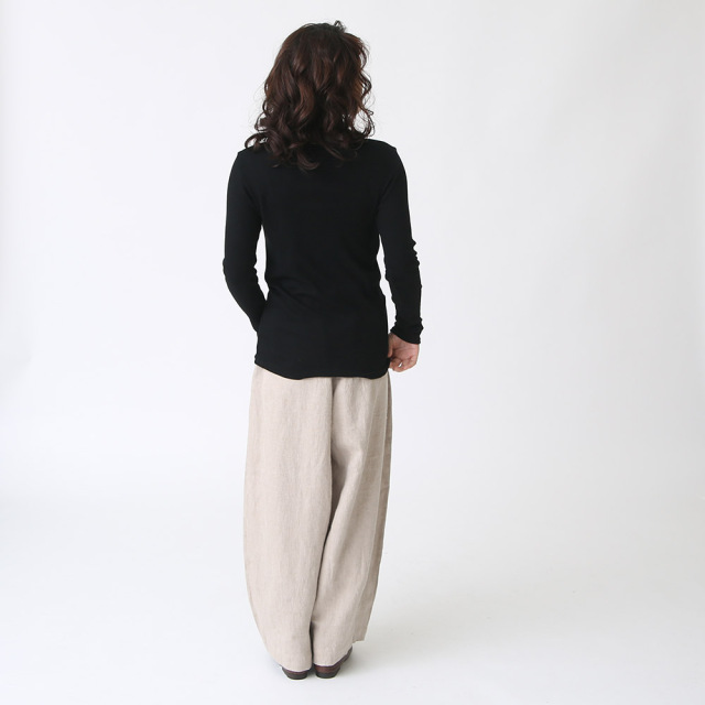 【SALE セール】TUTIE. (ツチエ) | コットンランダムテレコニットハイネックプルオーバー (orange / gray) | トップス シンプル お洒落 SALE セール】TUTIE. (ツチエ) | コットンランダムテレコニット
