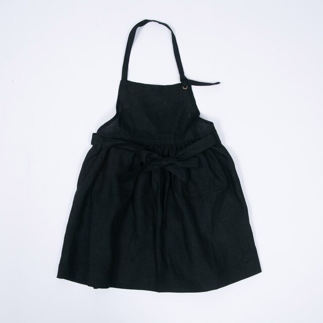 新品　RINコラボ　エプロンワンピース TUTIE.｜【RINコラボ】リネン染色ドライフラワープリント