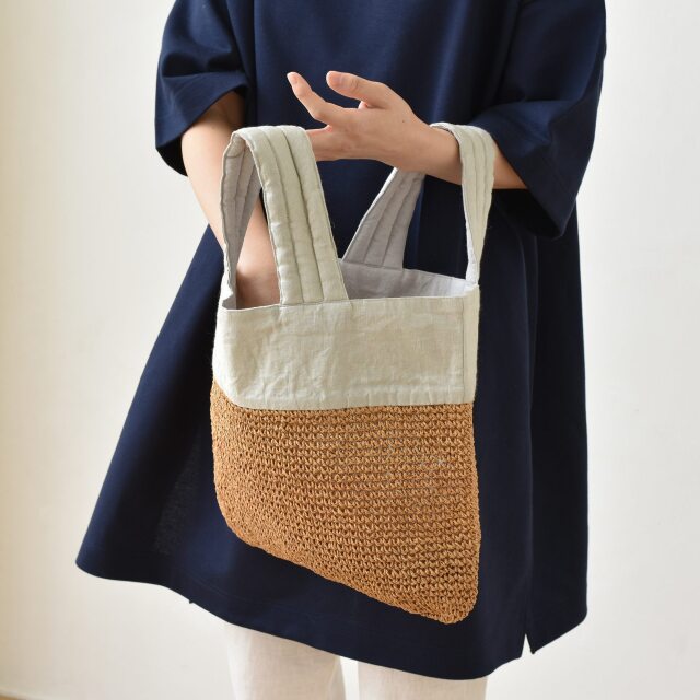 tie リネントートバッグ bd4114716c30431a6d505859e37163