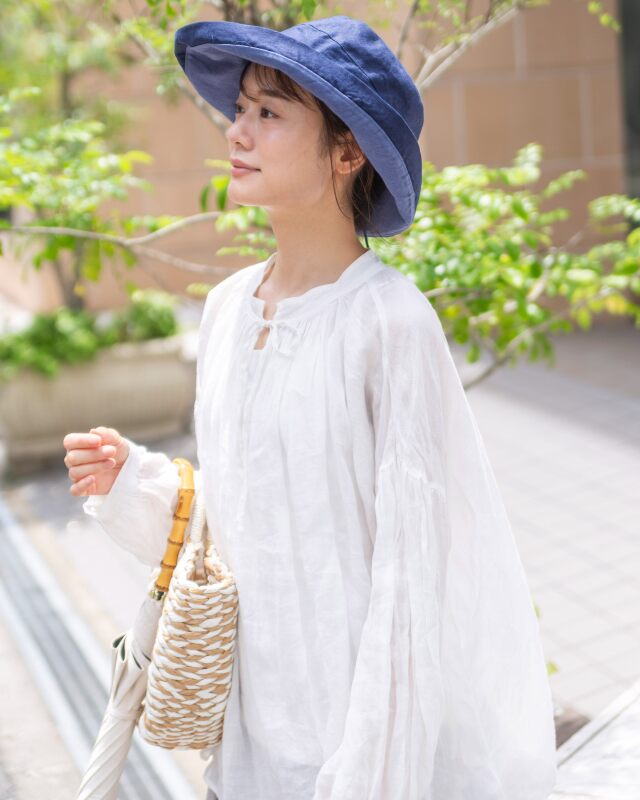 0699TO68063　リネンリバーシブルハット