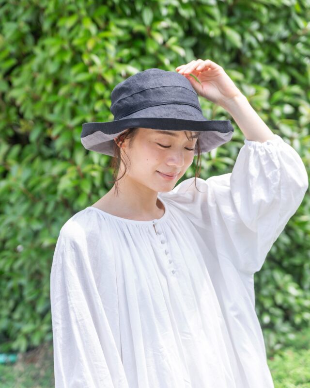 0699TO68063　リネンリバーシブルハット